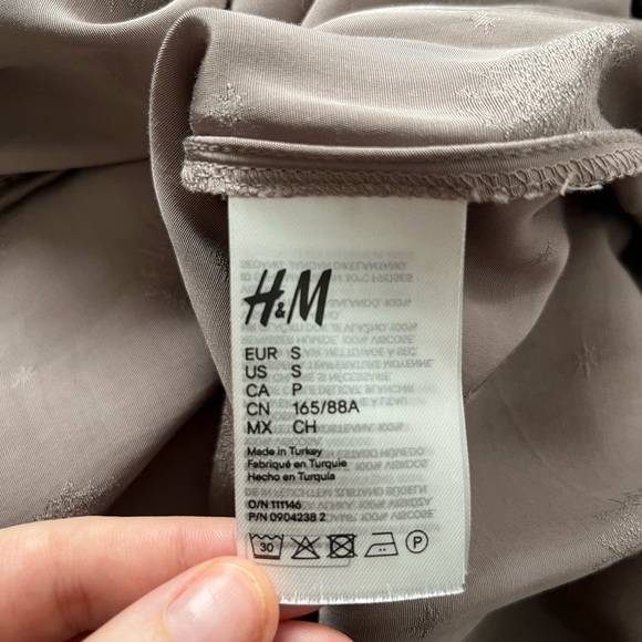 H&M Sandra Mansour Long Sleeve Viscose Jacquard Weave Tunic Dress - Picture 10 of 13